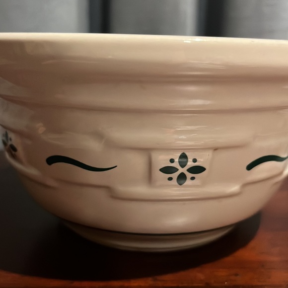 Longaberger Mixing Bowl 6.5" Woven Traditions Basketweave Green Decoration - Picture 6 of 13